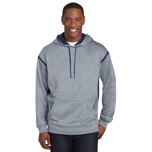 F246 Sport-Tek® Tech Fleece Colorblock Hooded Sweatshirt