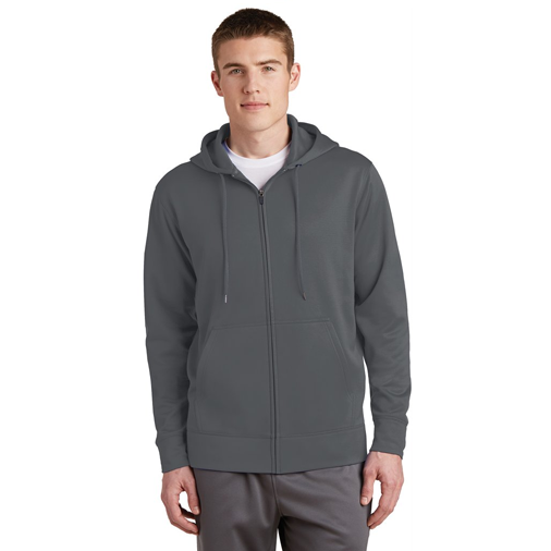 ST238 Sport-Tek® Sport-Wick® Fleece Full-Zip Hooded Jacket