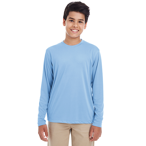 8622Y UltraClub Youth Cool & Dry Performance Long-Sleeve Top