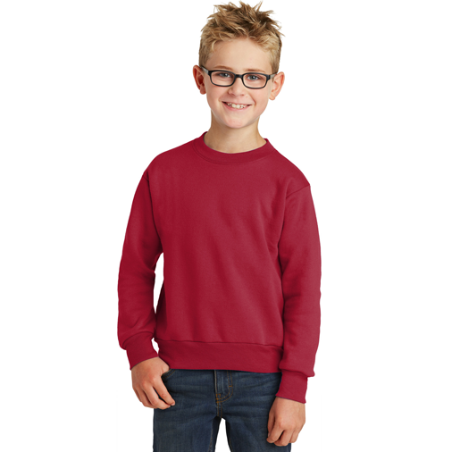 PC90Y Port & Company® - Youth Core Fleece Crewneck Sweatshirt
