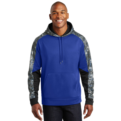 ST231 Sport-Tek® Sport-Wick® Mineral Freeze Fleece Colorblock Hooded Pullover