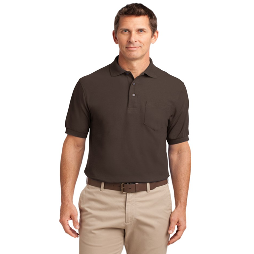 TLK500P Port Authority® Tall Silk Touch™ Polo with Pocket
