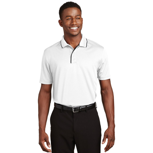 K467 Sport-Tek® Dri-Mesh® Polo with Tipped Collar and Piping
