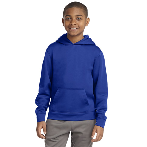 YST244 Sport-Tek® Youth Sport-Wick® Fleece Hooded Pullover