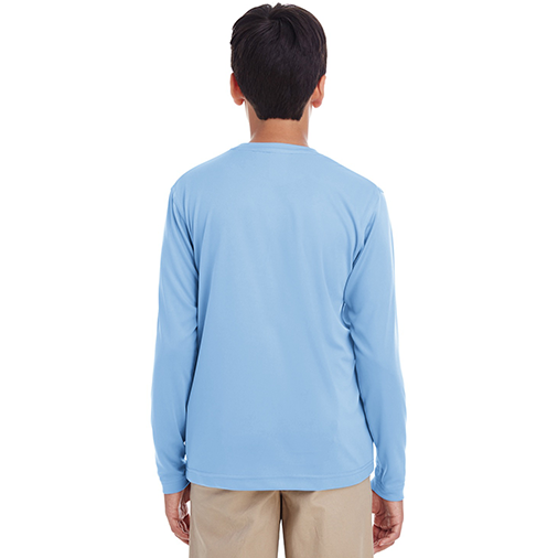8622Y UltraClub Youth Cool & Dry Performance Long-Sleeve Top