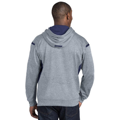 F246 Sport-Tek® Tech Fleece Colorblock Hooded Sweatshirt