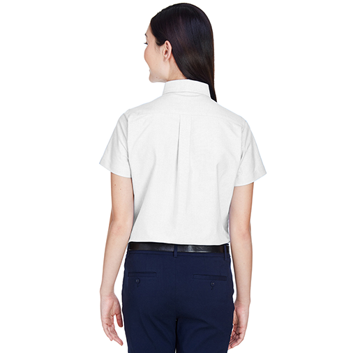 8973 UltraClub Ladies' Classic Wrinkle-Resistant Short-Sleeve Oxford