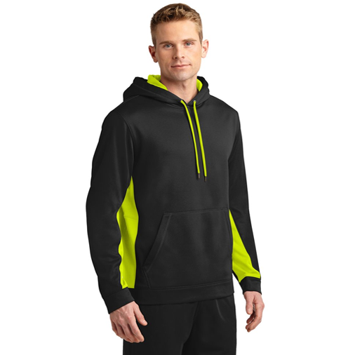 ST235 Sport-Tek® Sport-Wick® Fleece Colorblock Hooded Pullover