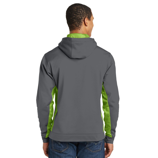 ST239 Sport-Tek® Sport-Wick® CamoHex Fleece Colorblock Hooded Pullover