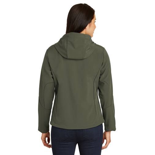 L706 Port Authority® Ladies Textured Hooded Soft Shell Jacket