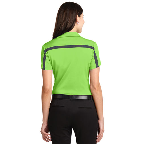 L547 Port Authority® Ladies Silk Touch™ Performance Colorblock Stripe Polo