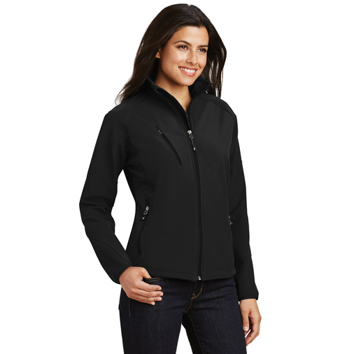L705 Port Authority® Ladies Textured Soft Shell Jacket