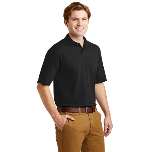 436MP JERZEES® -SpotShield™ 5.6-Ounce Jersey Knit Sport Shirt with Pocket