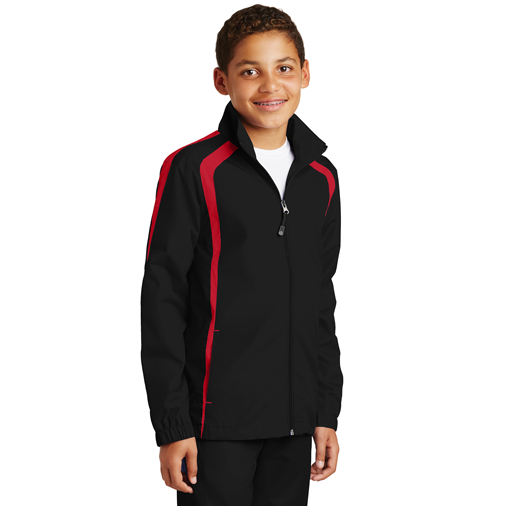 YST60 Sport-Tek® Youth Colorblock Raglan Jacket
