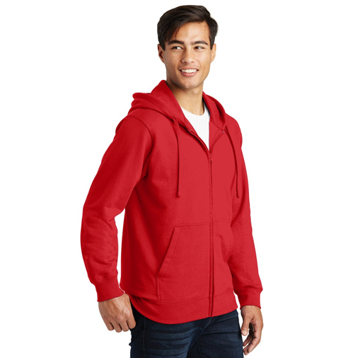 PC850ZH Port & Company® Fan Favorite™ Fleece Full-Zip Hooded Sweatshirt