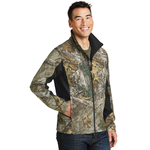 J318C Port Authority® Camouflage Colorblock Soft Shell
