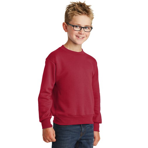 PC90Y Port & Company® - Youth Core Fleece Crewneck Sweatshirt