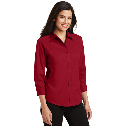 L612 Port Authority® Ladies 3/4-Sleeve Easy Care Shirt