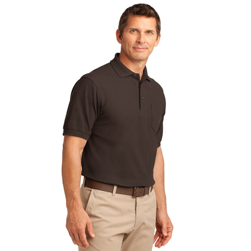 TLK500P Port Authority® Tall Silk Touch™ Polo with Pocket