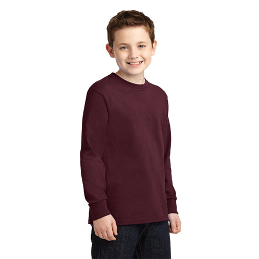 PC54YLS Port & Company® Youth Long Sleeve Core Cotton Tee