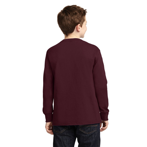 PC54YLS Port & Company® Youth Long Sleeve Core Cotton Tee