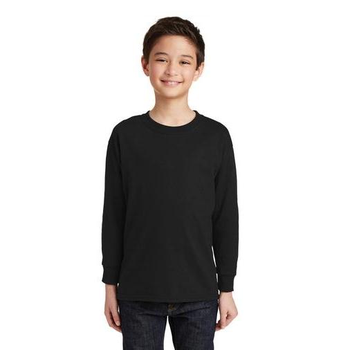 5400B Gildan® Youth Heavy Cotton™ 100% Cotton Long Sleeve T-Shirt