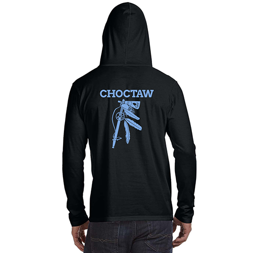 Choctaw Indian Guides Adult Long Sleeve Hooded (1963691409450)