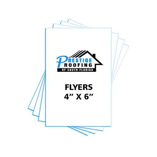 Prestige Roofing of South Florida Flyers 4" x 6" (4567158259790)