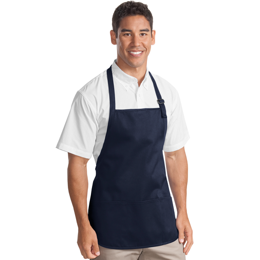 A510 Port Authority® Medium-Length Apron with Pouch Pockets